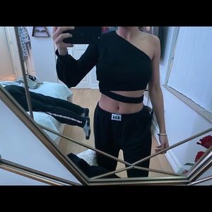 Black one hand sweater